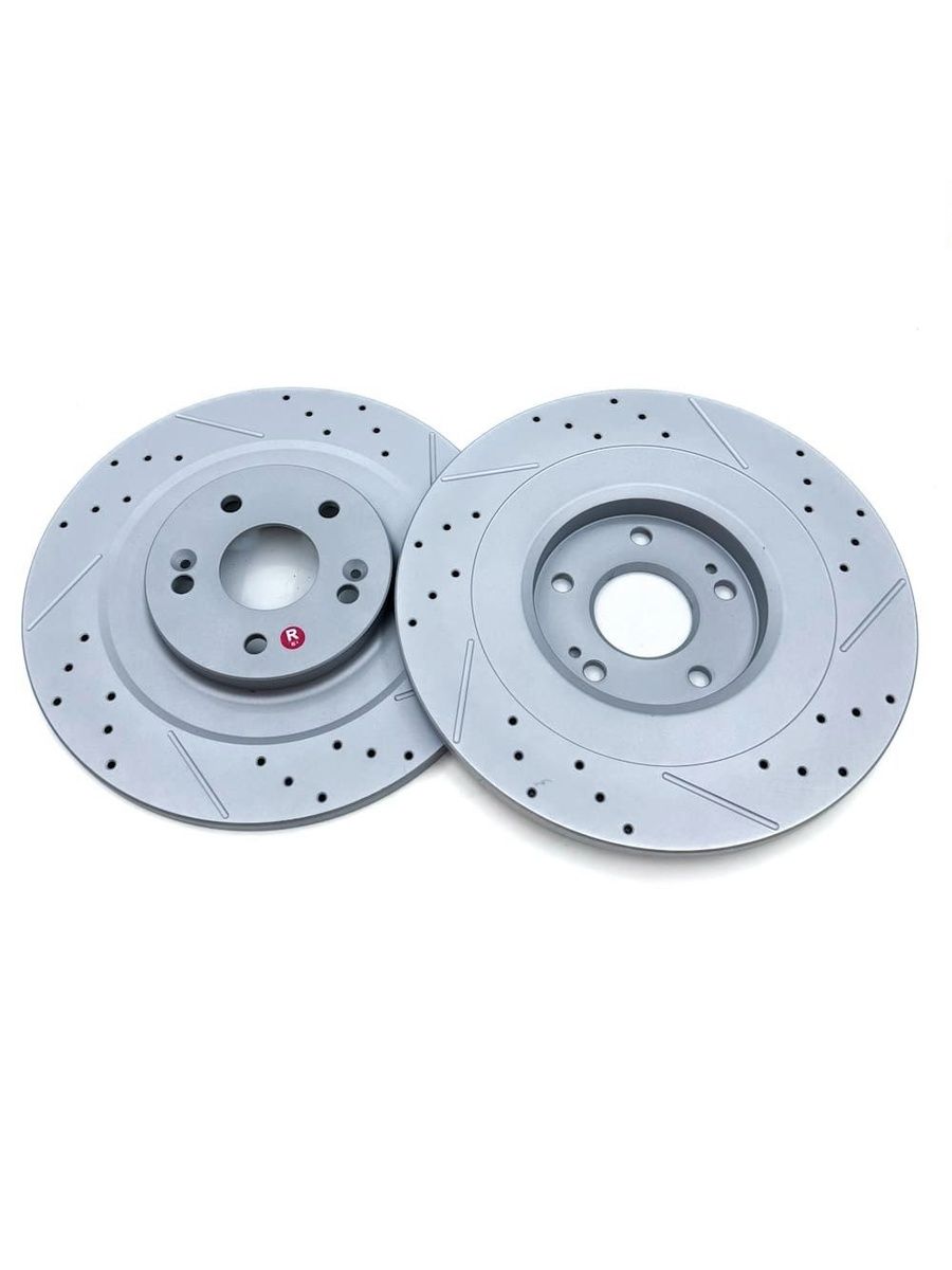 CHERY TIGGO 8PRO MAX/JAECOO J7/SOUEAST S09. Задние слотированные/перфорированные тормозные диски (комплект), 204001412AA/ T153502075EP/204005056AA - Фото 1
