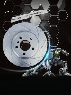 CHERY TIGGO 8PRO MAX/JAECOO J7/SOUEAST S09. Задние слотированные/перфорированные тормозные диски (комплект), 204001412AA/ T153502075EP/204005056AA - Миниатюра 1