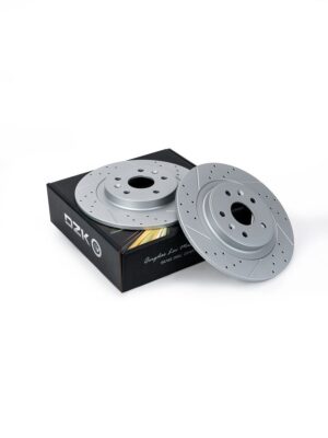 Jetour X70Plus/X90Plus/Soueast S07/S09. Задние слотированные/перфорированные тормозные диски DZК11999. F18-3502075 - Миниатюра 1